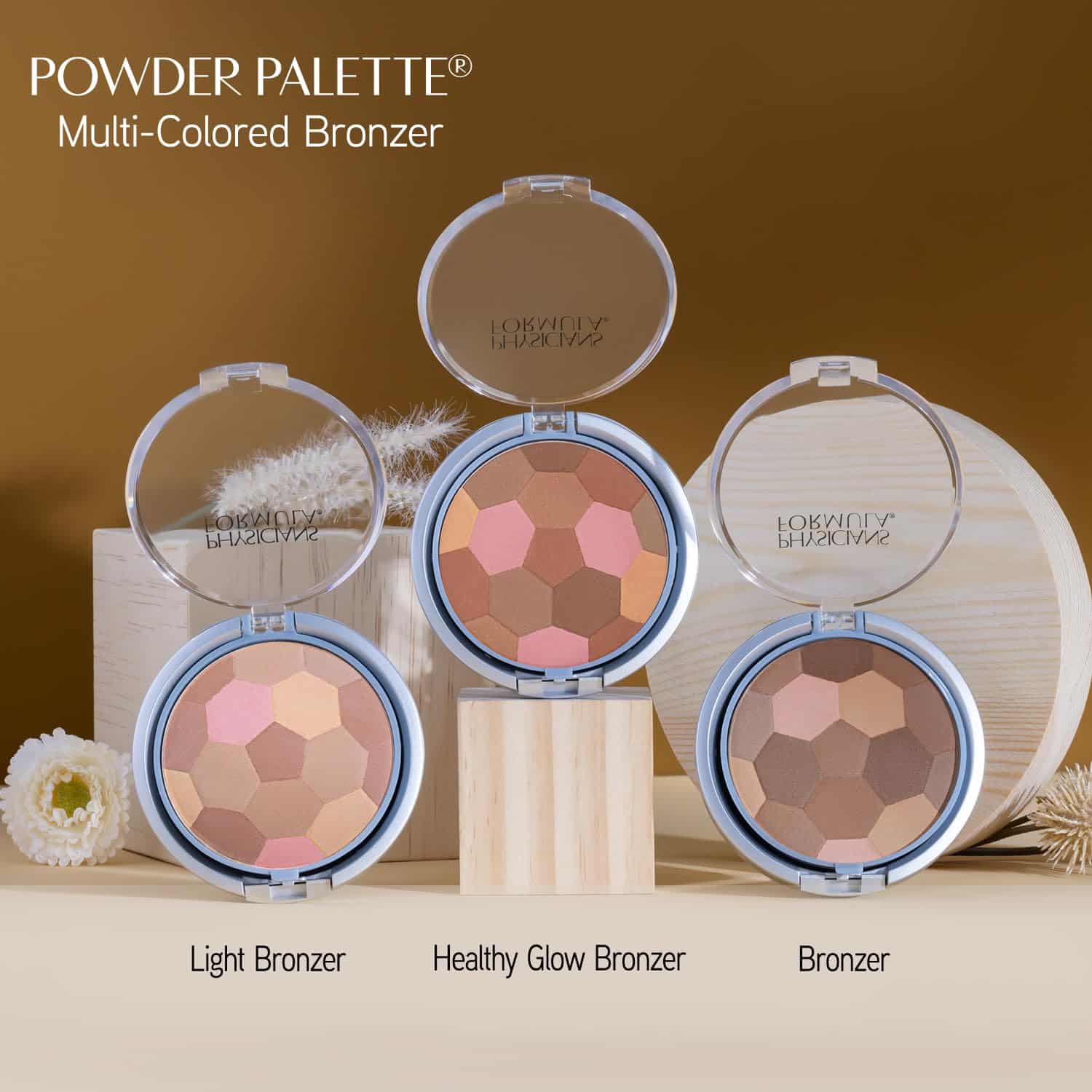 Physicians Formula Powder Palette Multi-Colored Bronzer Healthy Glow Bronzer, Dermatologist Tested, Clinicially Tested - Image 5
