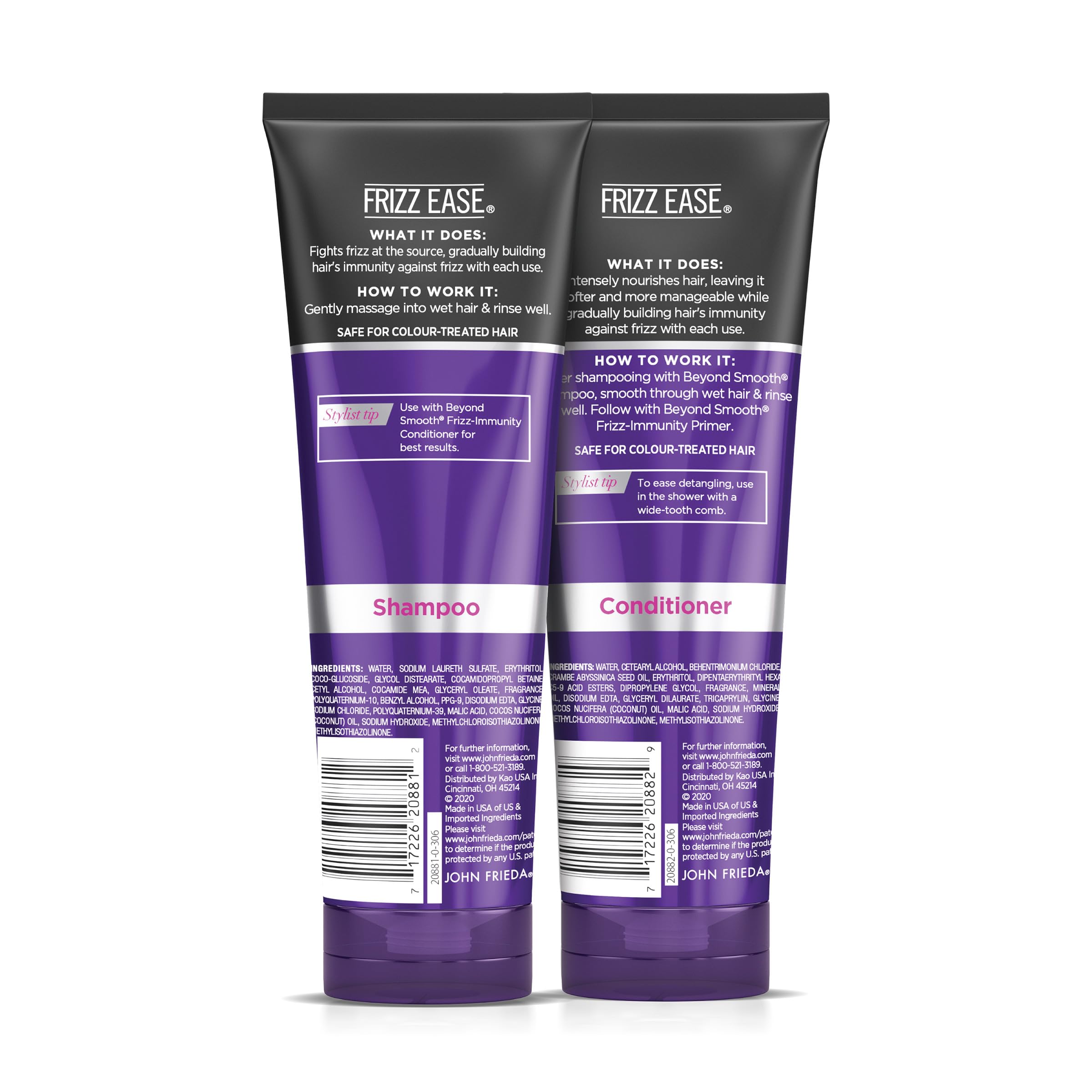 John Frieda Frizz Ease Beyond Smooth Bundle: Frizz Immunity Shampoo & Conditioner, 8.45 Ounce Each - Image 6