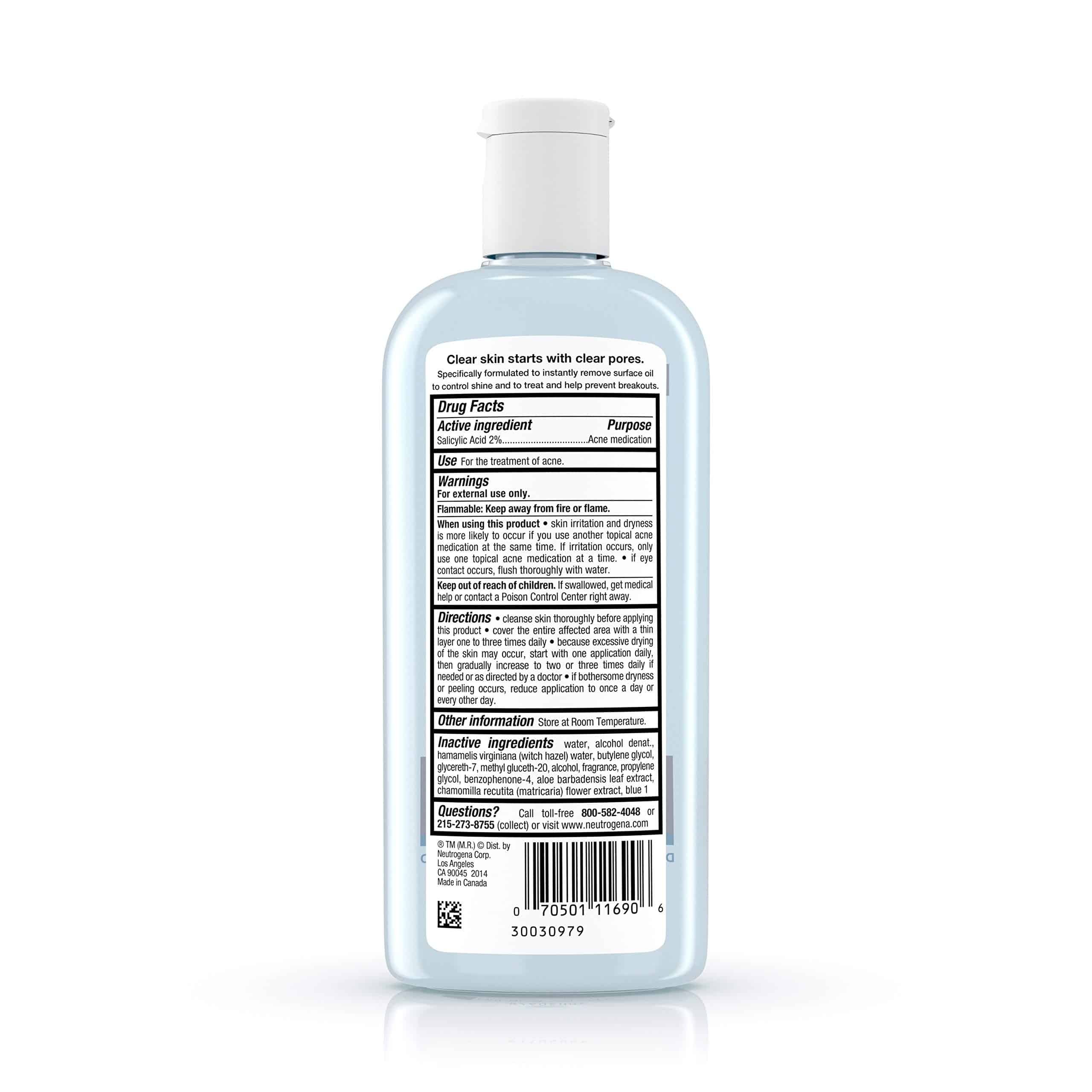 Neutrogena Clear Pore Oil Eliminating Astringent, 8 Fl Oz - Image 2