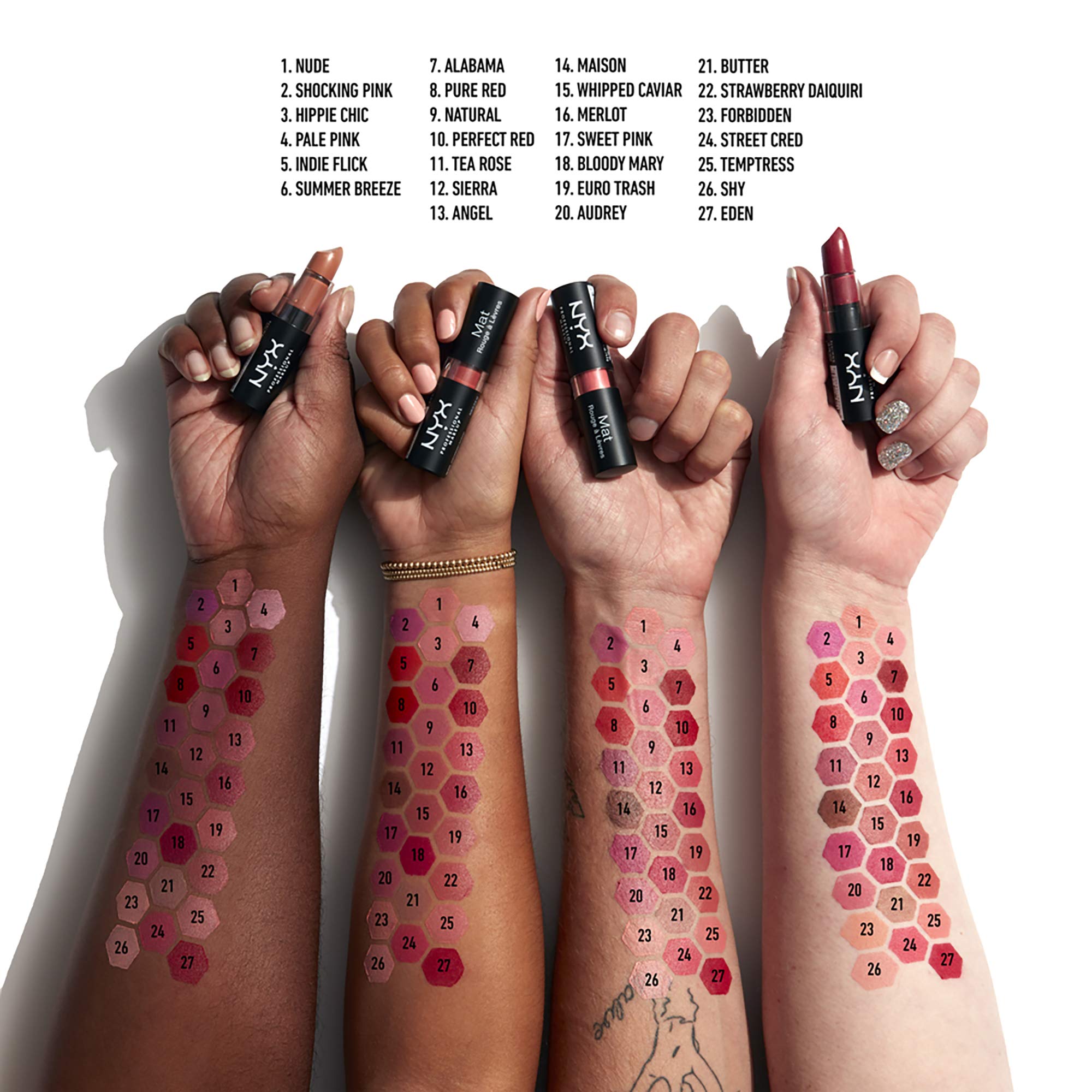 NYX PROFESSIONAL MAKEUP Matte Lipstick - Butter (Toffee Nude) - Image 5