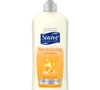 Suave Skin Solutions Body Lotion, Revitalizing with Vitamin E, 18 oz