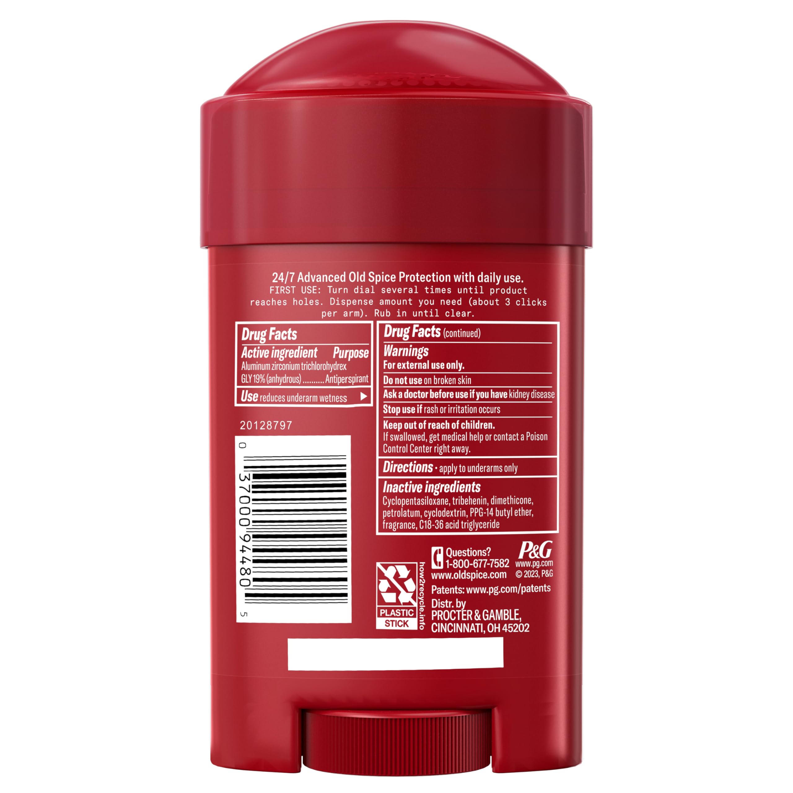 Old Spice Men's Triple Protection Antiperspirant & Deodorant, Sweat Defense, Stronger Swagger, 2.6oz - Image 7