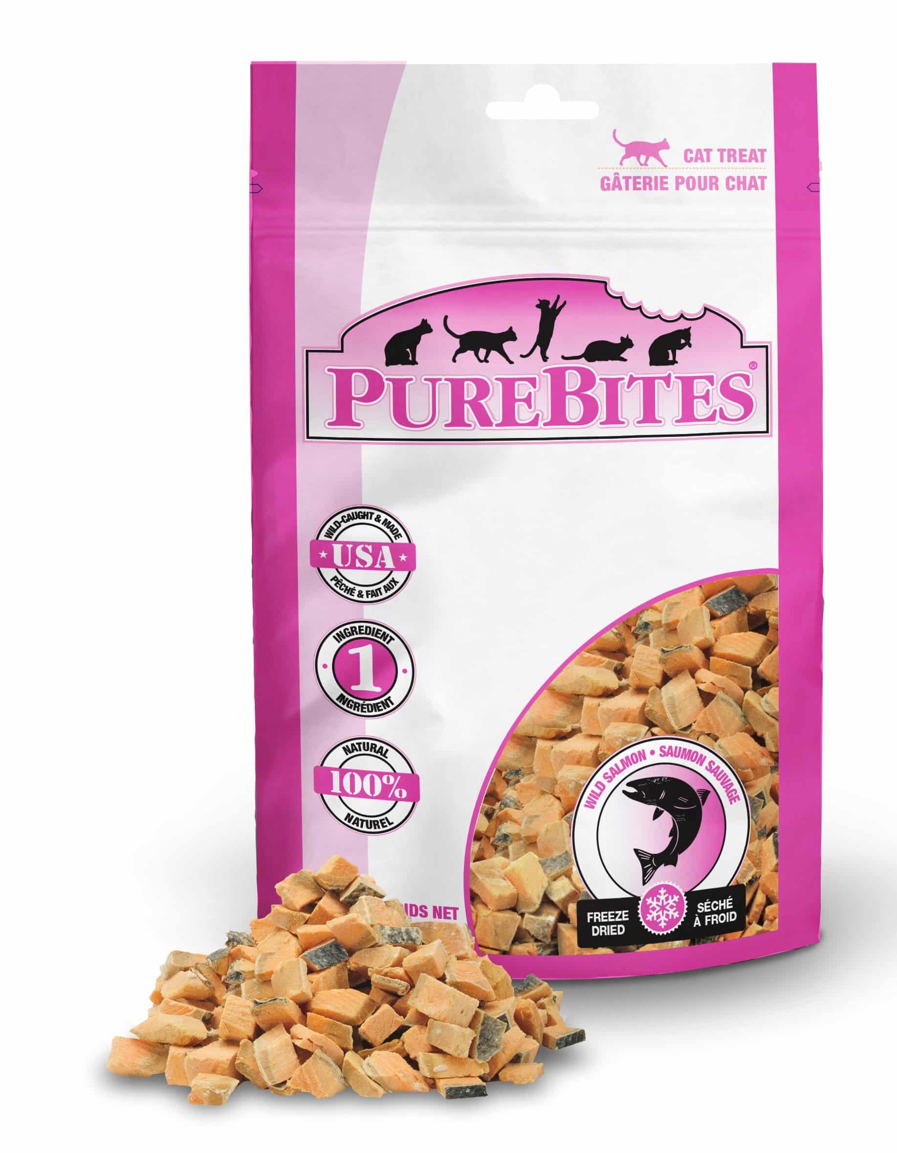 PureBites Salmon For Cats, 0.49Oz / 14G - Entry Size