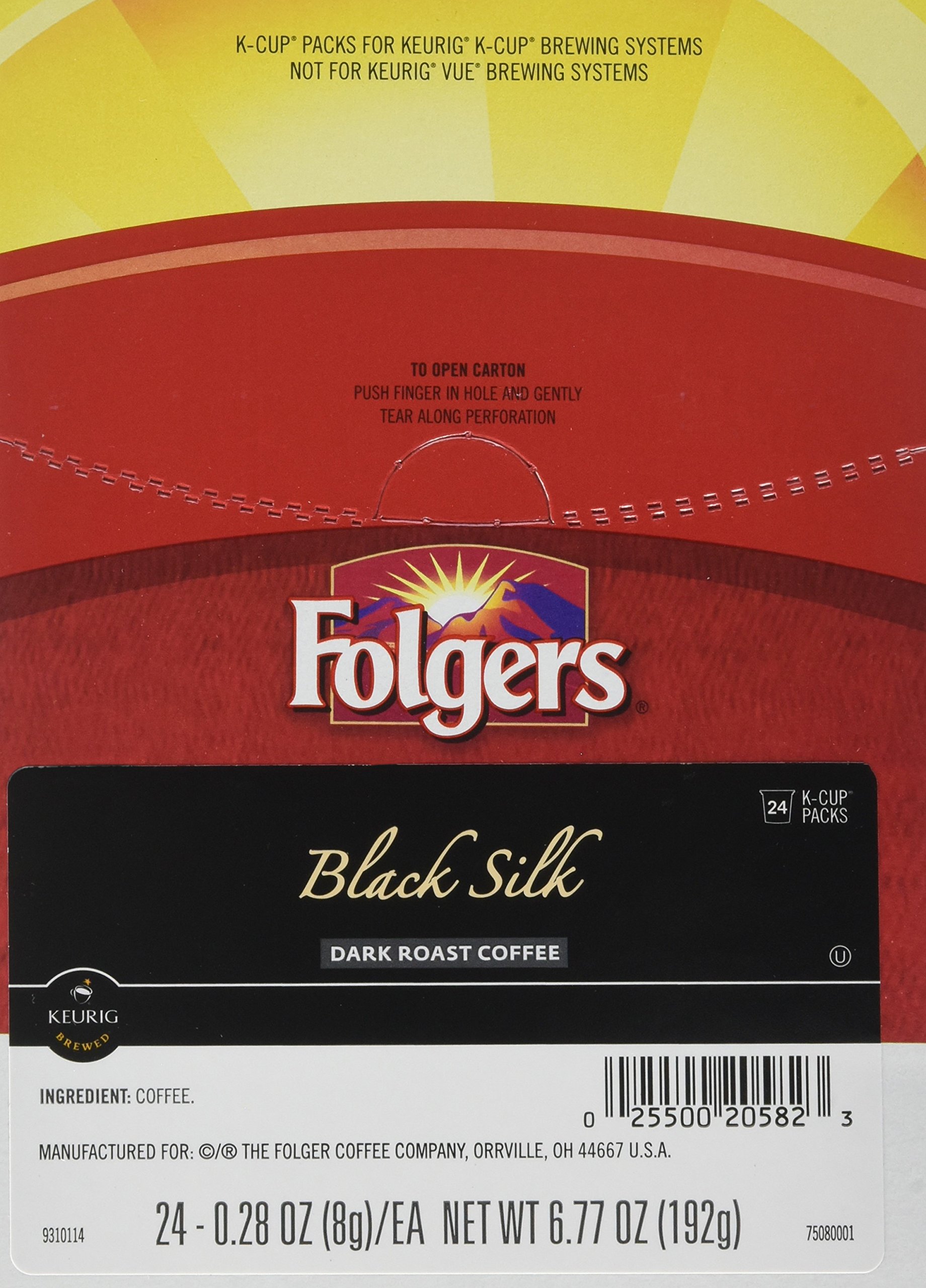 Folgers Gourmet Selections Black Silk Coffee K-Cups,Pack of 96 - Image 3