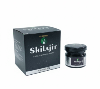 VP Grassy Pure Shilajit Resin 15gm – Himalayan Shilajit for Strength, Stamina, Energy & Immunity Support