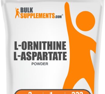 BulkSupplements.com L-Ornithine L-Aspartate Powder – Ornithine Supplement, Amino Acid Supplement – Gluten Free, 3g per Serving, 1kg (2.2 lbs) (Pack of 1)