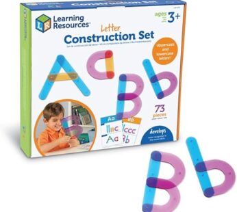 Learning Resources Letter Construction Activity Set – Alphabet Montessori Toys, Ages 3+