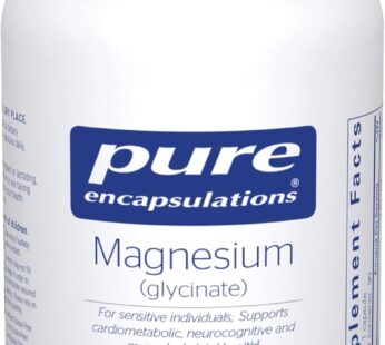 Pure Encapsulations Magnesium (Glycinate) – Supplement to Support Stress Relief, Sleep, Heart Health, Nerves, Muscles, and Metabolism* – with Magnesium Glycinate – 90 Capsules