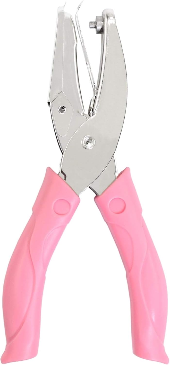 Jeemiter 1/4 Inch Star Hole Punch with Soft-Handled for Tags Clothing Ticket