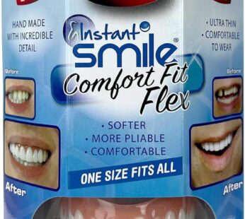 Instant Smile Comfort Fit Flex – Bright Shade – Upper Veneer Cosmetic Teeth