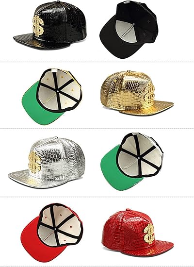 Hip Hop Hat,Flat-Brimmed Hat,Rock Cap,Adjustable Snapback Hat for Men and Women - Image 3