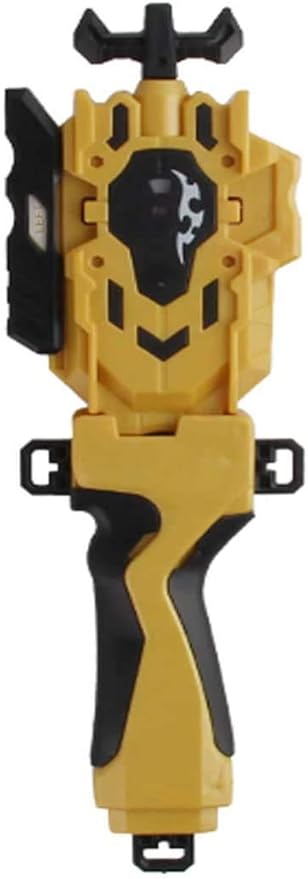 Bey Gyro Blades Launcher and Grip, Light Sparking Battling Burst String Launcher Gyro Left&Right LR Spin Top Compatible with All Bey Burst Series Battling (Gold)
