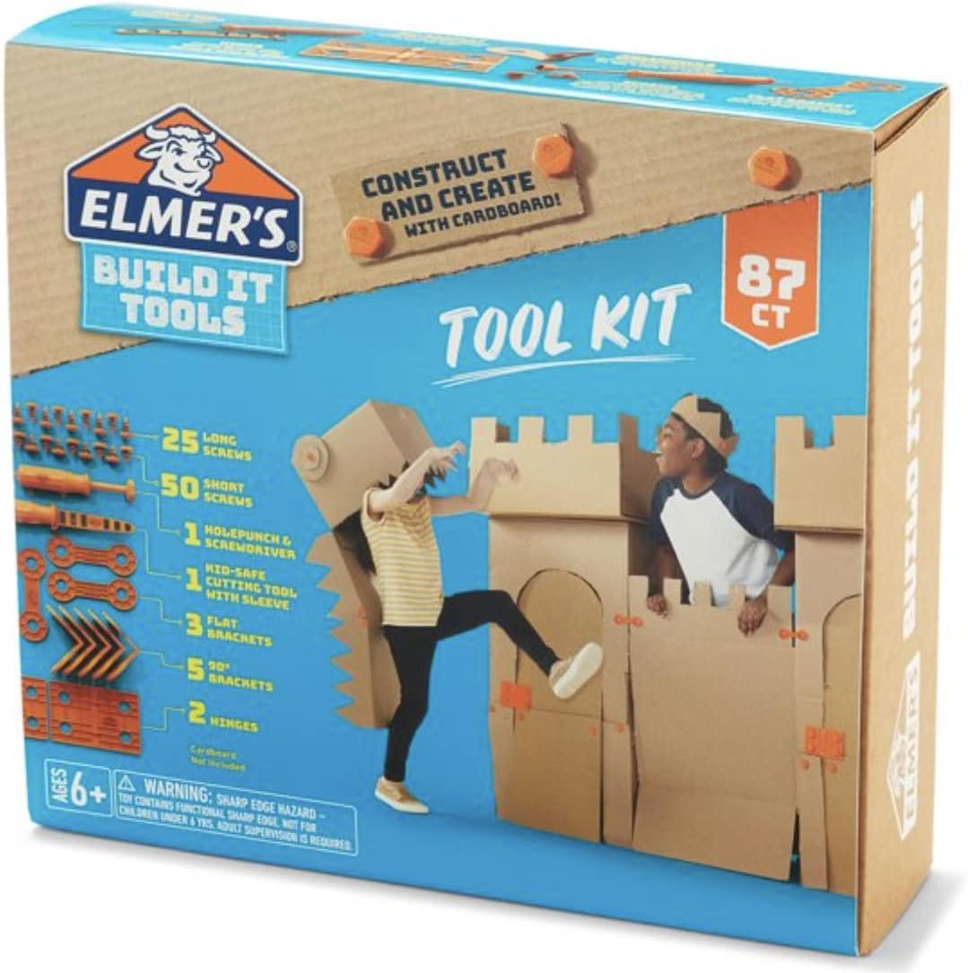 kingsdugout Elmer's Build It Tools Tool Kit 87 CT Card Board NOT Included