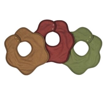 Tiny Twinkle Roundabout Drool Bibs 3 Pack – 360 Rotating Waterproof and Absorbent Teething Baby Bibs (Boy Natural Set)