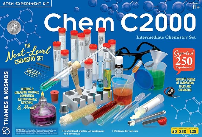 Thames & Kosmos Chem C2000 Science Kit for Kids & Teens | Hands-On Chemistry Experiments & Lab Learning Set